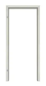 Frontansicht von CLASSEN Zarge Eiche Grau 3D Look mit abgerundeter Kante