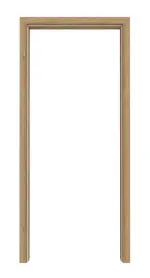 Frontansicht von CLASSEN Zarge Eiche Tocantis 3D Look mit abgerundeter Kante