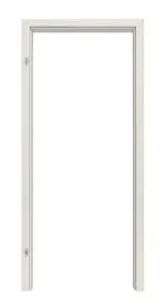 Frontansicht von CLASSEN Zarge Esche Weiß 3D Look mit abgerundeter Kante