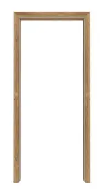 Frontansicht von CLASSEN Zarge Grandson Eiche Iridium mit abgerundeter Kante