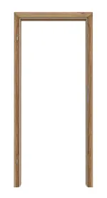 Frontansicht von Zarge Honig Catania Dekorfolie mit abgerundeter Kante