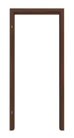 Frontansicht von CLASSEN Zarge Nuss Primo mit abgerundeter Kante