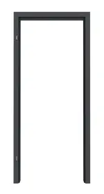 Frontansicht von CLASSEN Zarge Graphit CPL mit abgerundeter Kante PL-Norm