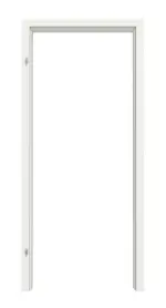 Frontansicht von CLASSEN Zarge RAL 9003 Weißlack mit abgerundeter Kante PL-Norm