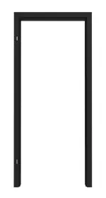 Frontansicht von CLASSEN Zarge Uni Black Iridium mit abgerundeter Kante