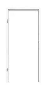 Frontansicht von CLASSEN Zarge Uni Weiß CPL mit abgerundeter Kante