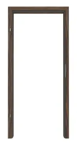 Frontansicht von HÖRMANN Zarge für Wohnungseingangstüren Alpineiche Duradecor mit runder Kante