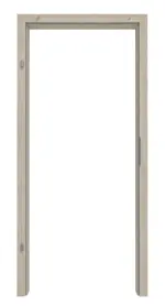 Frontansicht von HÖRMANN Zarge für Brandschutztüren Gebürstete Lärche hell Duradecor ProLine mit Rundkante