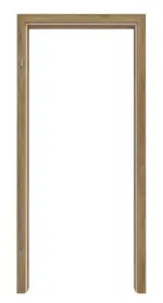 Frontansicht von HÖRMANN Zarge für Brandschutztüren Natureiche Duradecor ProLine mit Rundkante