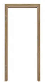 Frontansicht von HÖRMANN Zarge Natureiche Duradecor mit runder Kante