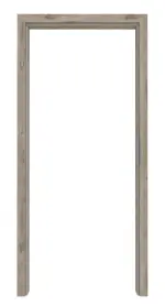 Frontansicht von HÖRMANN Zarge für Wohnungseingangstüren Nordeiche Duradecor mit runder Kante