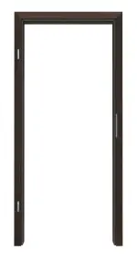 Frontansicht von HÖRMANN Zarge Räuchereiche Matt Echtholzfurnier mit eckiger Kante