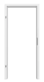 Frontansicht von JELD-WEN Zarge für Wohnungseingangtüren Grauweiß Optima DuriTop CPL mit runder Kante