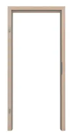 Frontansicht von JELD-WEN Zarge Nova Ahorn CPL mit runder Kante