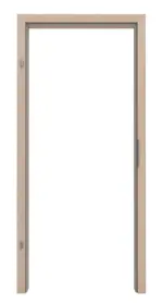 Frontansicht von JELD-WEN Zarge für Schallschutztüren Nova Ahorn CPL mit runder Kante