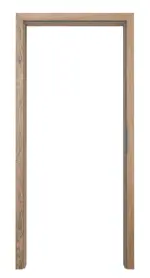 Frontansicht von JELD-WEN Zarge für Schallschutztüren Raucheiche CPL mit runder Kante