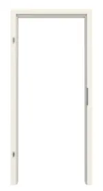 Frontansicht von JELD-WEN Zarge für Schallschutztüren Uni Weißlack CPL mit runder Kante