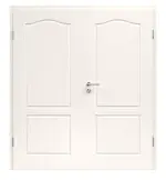 Bild von Provence Typ 4002 B Weißlack Doppelflügeltür mit Zarge - Westag