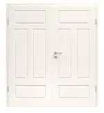 Bild von Provence Typ 4004 Q Weißlack Doppelflügeltür mit Zarge - Westag