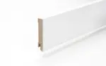 Perspektive Sockelleiste 16 x 80 x 2440 mm MDF weiß gefast Modern 80 Clip-Nut