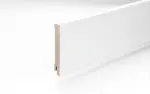 Perspektive Sockelleiste 16 x 96 x 2440 mm MDF weiß gefast Modern 96 Clip-Nut