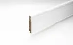Perspektive Sockelleiste 18 x 80 x 2440 mm MDF weiß Altdeutsch 80 Clip-Nut