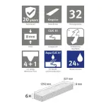 Ansicht von EGGER Laminat Calvia Stein sandgrau Kingsize NatureSense Aqua Bild 7