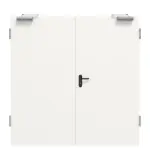 Außentür-Set 2-flg. Stahl mit Feuerschutzfunktion H3-2 OD inkl Eckzarge - Hörmann