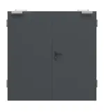 Außentür-Set 2-flg. Stahl mit Feuerschutzfunktion H3-2 OD inkl Eckzarge - Hörmann