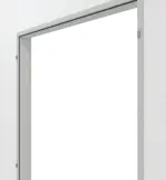 Detailansicht in RAL 7035 von Stahl-Umfassungszarge für Ständerwerk 2-flg. - Hörmann