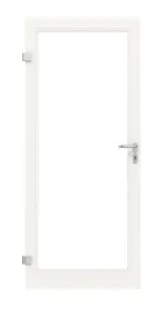 Frontansicht in RAL 9016 von Innentür-Set Aluminium Rohrrahmentür ES 50 mit LA-01 inkl. Blockzarge - Hörmann