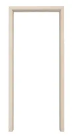 Rückseite von CLASSEN Zarge Hybrid für Wohnungseingangstüren Akazie hell CPL 