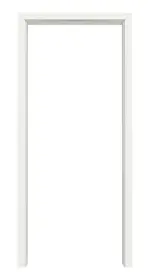 Rückseite von CLASSEN Zarge Hybrid für Wohnungseingangstüren Weiß RAL 9003 Stahl 