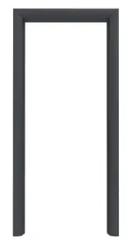 Rückseite von CLASSEN Zarge New Arcus Graphit RAL 7024 CPL