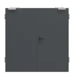 Außentür-Set 2-flg. Stahl mit Feuerschutzfunktion H3-2 OD inkl Eckzarge - Hörmann