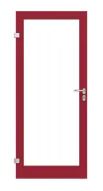 Frontansicht in RAL 3003 von Innentür-Set Aluminium Rohrrahmentür ES 50 mit LA-01 inkl. Blockzarge - Hörmann