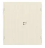 Frontansicht von Lärche lasiert Basic Durat Doppelflügeltür inkl. Zarge - Huga