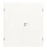 Frontansicht von Pino Weiß Basic Durat Doppelflügeltür inkl. Zarge - Huga