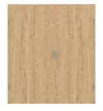 Frontansicht von Asteiche Basic Durat Doppelflügeltür inkl. Zarge - Huga