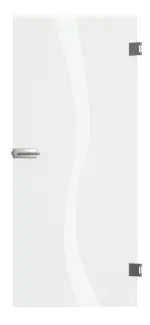 Frontbild von Bergamo Mattierung Glastür mit Motiv klar - Erkelenz