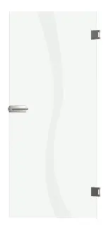 Frontbild von Bergamo Mattierung Glastür mit Motiv matt - Erkelenz