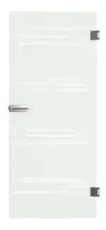 Frontansicht von Bukarest Mattierung Glastür mit Motiv klar Kompakt inkl. Beschlagset - Erkelenz