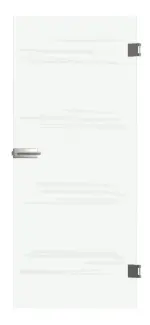 Frontansicht von Bukarest Mattierung Glastür mit Motiv matt Kompakt inkl. Beschlagset - Erkelenz