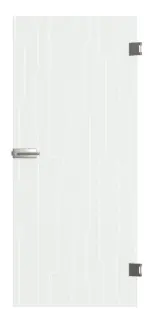 Frontbild von Curves Mattierung Glastür mit Motiv klar - Erkelenz