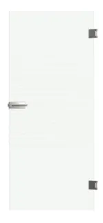 Frontansicht von Morse Mattierung Glastür mit Motiv matt Kompakt inkl. Beschlagset - Erkelenz