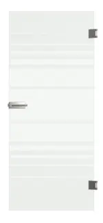 Frontbild von Selina Mattierung Glastür mit Motiv klar - Erkelenz