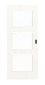 Frontbild von Pino Weiß LA 11 Basic Durat Schiebetür - Huga