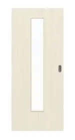 Frontbild von Lärche lasiert LA 24 Basic Durat Schiebetür - Huga