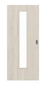 Frontbild von Eiche lasiert LA 24 Basic Durat Schiebetür - Huga