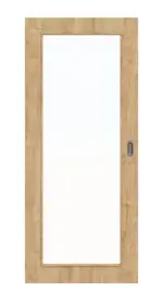 Frontbild von Asteiche LA 27 Basic Durat Schiebetür - Huga